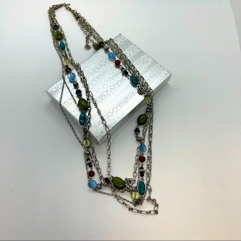 Premier Designs Costa Rica Retired Neclace Silver